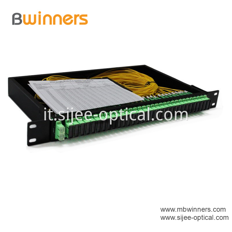 Rack Mount 2x64 Plc Splitter With Sc Apc Connector